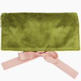 Couture Jewelry Roll, Medium, Green Velvet