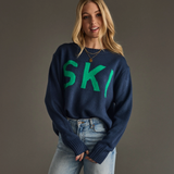 Navy Ski Sweater