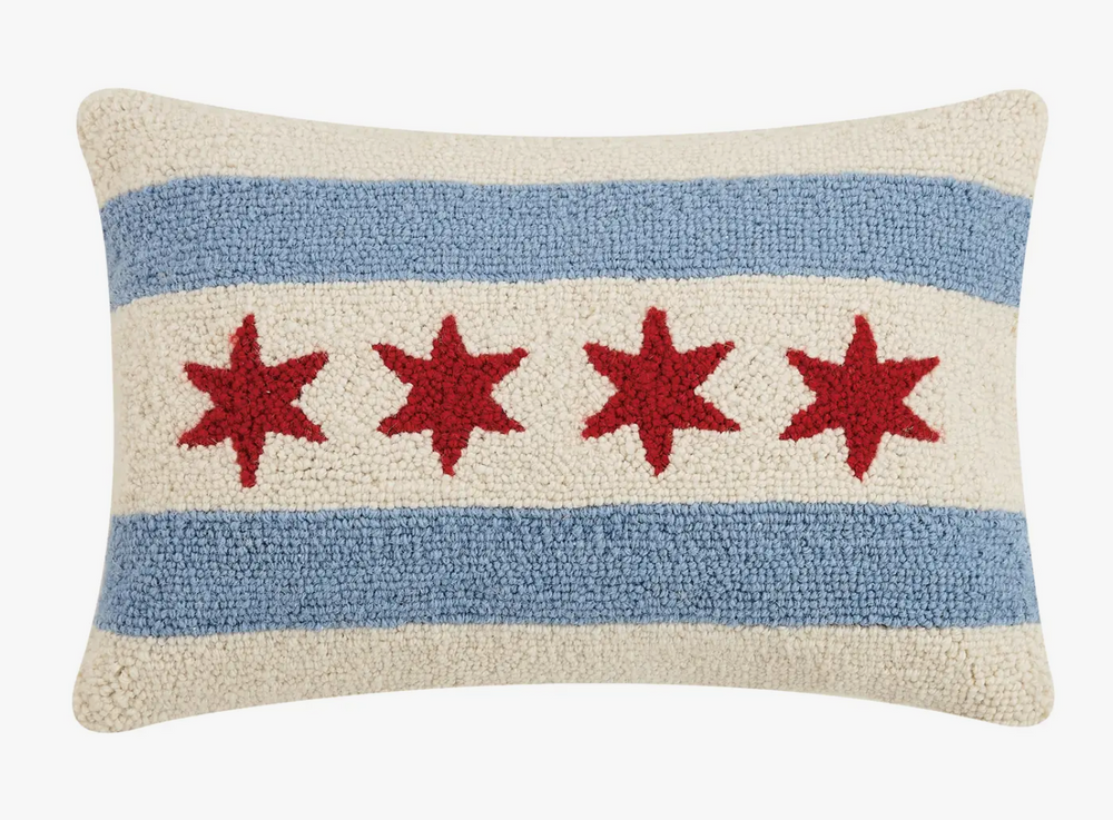 
            
                Load image into Gallery viewer, Chicago Flag Pillow
            
        