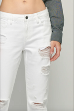 White Distressed Jeans