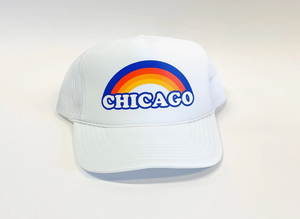 
            
                Load image into Gallery viewer, Chicago Rainbow Trucker Hat
            
        