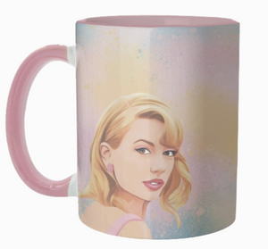 Mugs 'Taylor in pastels' by Giddy Kipper