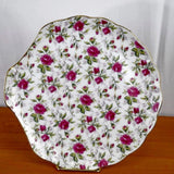 Vintage Lefton Flowers Snack 8" Rose Chintz