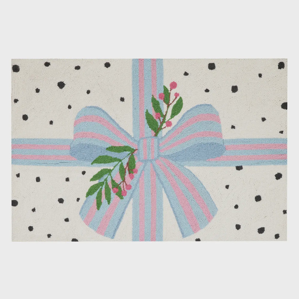 Spotted Holiday Present Hook Rug