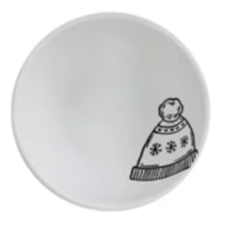 Black & White Winter Vibes Stoneware Bowl