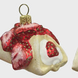 Strawberry Cannoli Polish Glass Orn