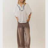 Striped Barrel Carpenter Culottes