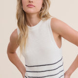Lakefront Stripe Knit Tank