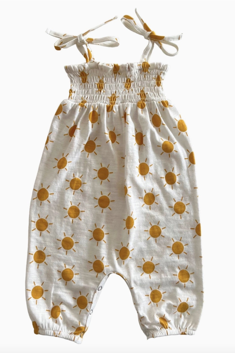 Sun / Organic Smocked Jumpsuit