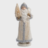 Tins.Vint.Santa w/ sis.Tree  Cream