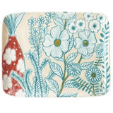 Stoneware Plate w/ Flowers