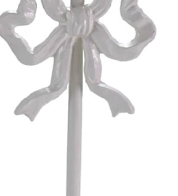 Cast Iron Bow Taper Candle Holder