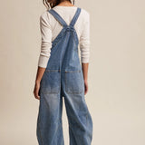 Trailside Wide-Leg Denim Overalls