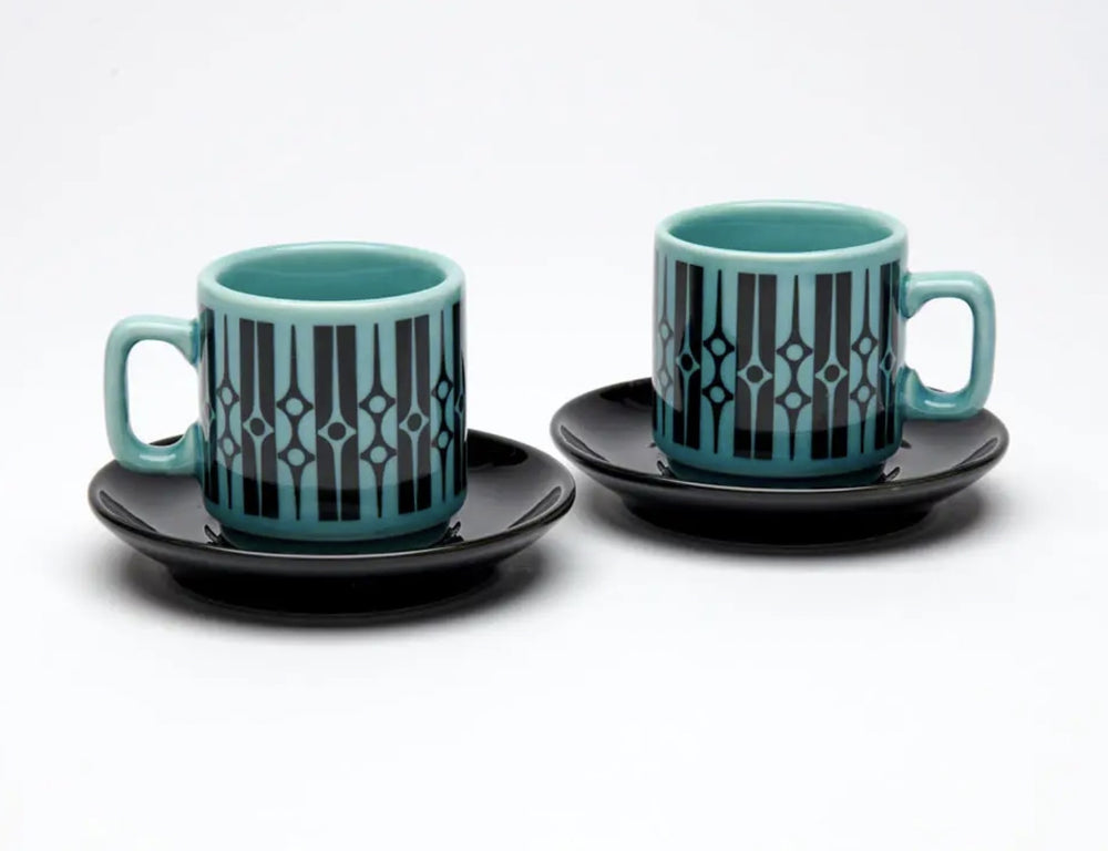 Hornsea Espresso cups and saucer duo