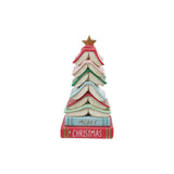 Stacked Books Tree Shaped Taper Holder