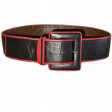 Vintage Yves Saint Laurent Black Leather Belt
