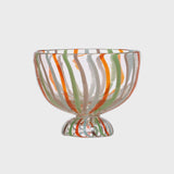 Glass Hand-Painted Stripe Bowl