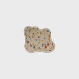 Handmade Stoneware Plate, Rolled Speckled Finish