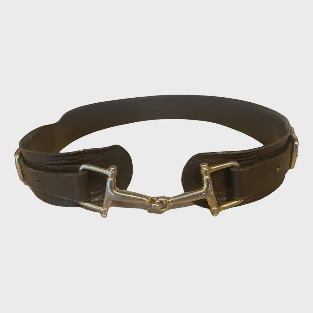 Pre-Loved Celine Brown Leather Belt