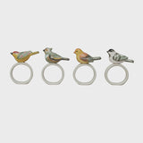Stoneware Napkin Ring w/ Perched Bird