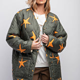 Reversible Star Sherpa Jacket
