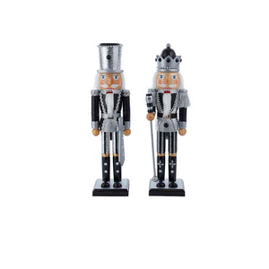 Black & Silver Dashing Dazzler Nutcrackers