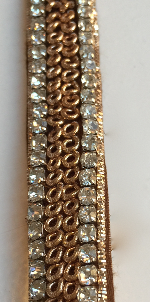 Aarya Rose Gold Metal Trim