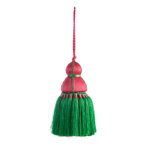 
            
                Load image into Gallery viewer, Medium Pink &amp;amp; Green Tassel, Trellis Home Tassels &amp;amp; Trims Collection with Pyar&amp;amp;Co.
            
        