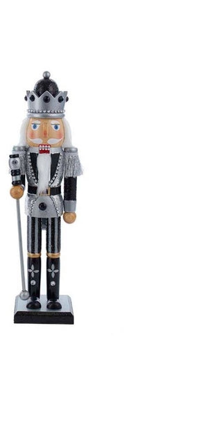 
            
                Load image into Gallery viewer, Black &amp;amp; Silver Dashing Dazzler Nutcrackers
            
        