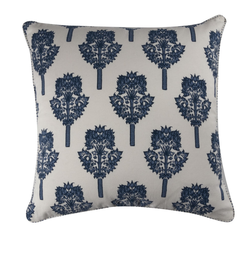 
            
                Load image into Gallery viewer, Tamra 20x20 Pillow, Navy/Ivory
            
        