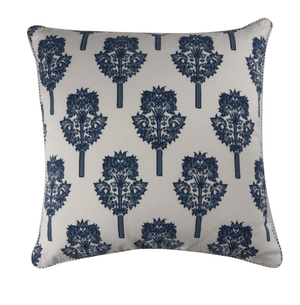 Tamra 20x20 Pillow, Navy/Ivory