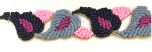 Pink & Gray Very Vines Trim Tape