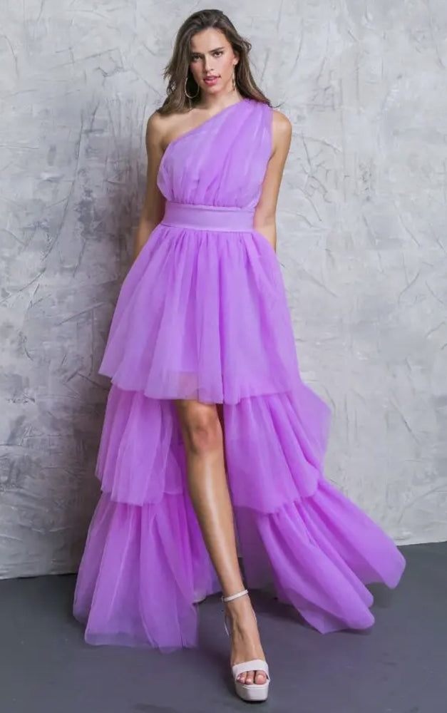 Lavender Tulle Maxi Dress