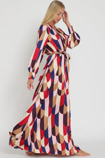 Fabulous & Flattering  Long Sleeve Maxi Dress