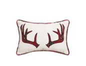 Plaid Holiday Applique Antler