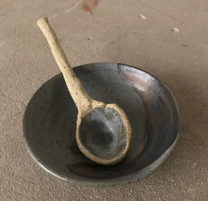 Luna Spoon and Spice Bowl Set - Shale
