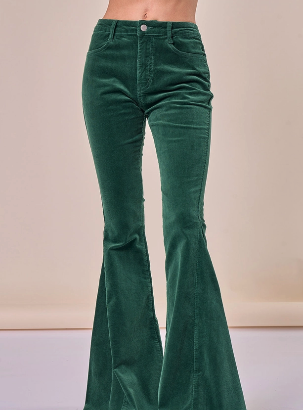 Boho Lightweight Corduroy Bellbottom Pants