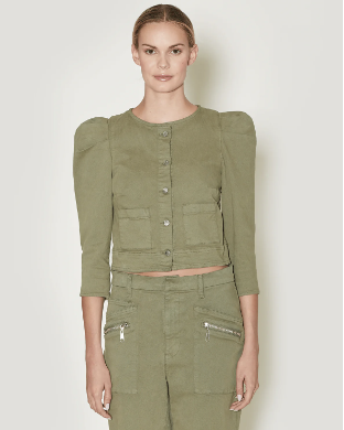 
            
                Load image into Gallery viewer, Sienna Jacket, Military by Le Jean
            
        