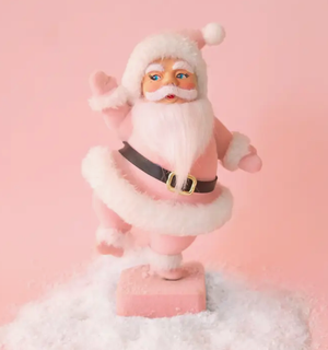 
            
                Load image into Gallery viewer, Dancing Flocked Dancing Santa
            
        
