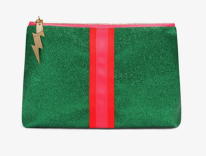 
            
                Load image into Gallery viewer, Bright Green Glitter Clutch
            
        