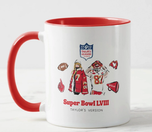 Taylor & Travis Super Bowl LVIII Mug