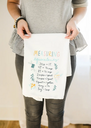 Measuring Equivalents Flour Sack Kitchen Towel