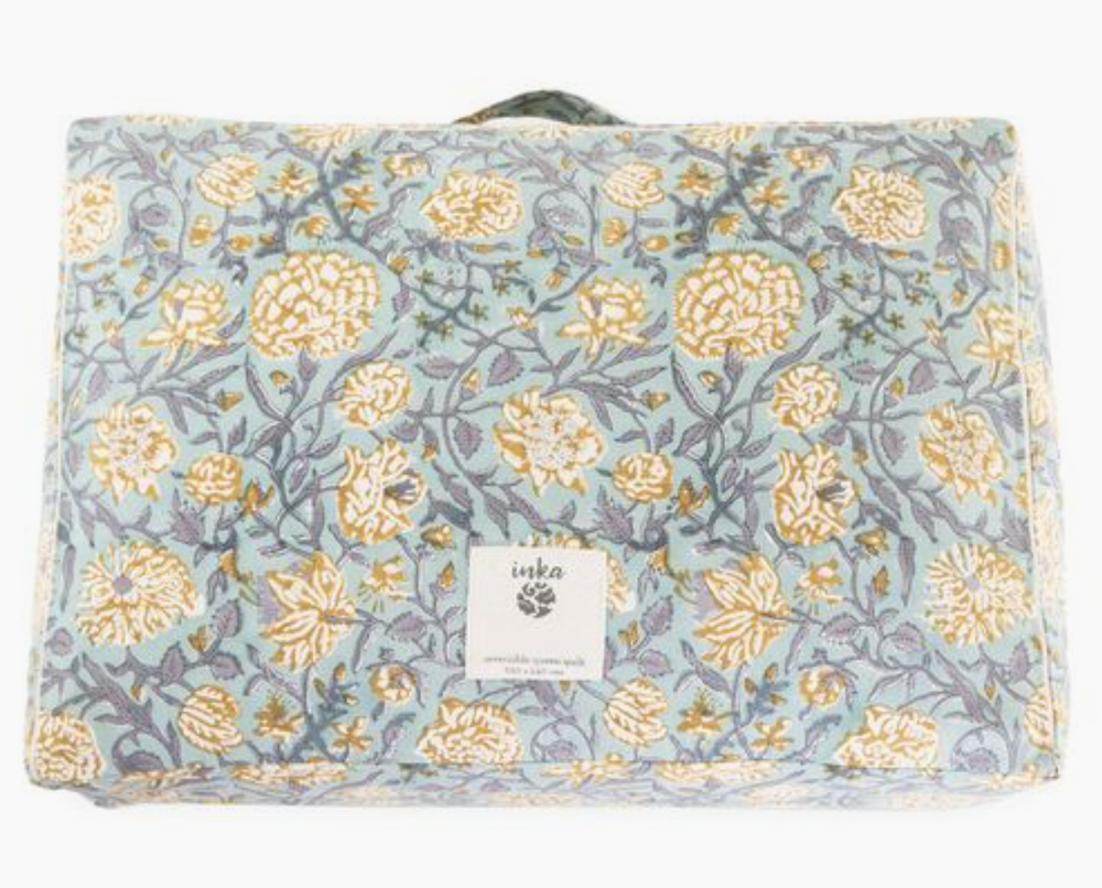 Blue Moon Quilt, Celadon/Gray