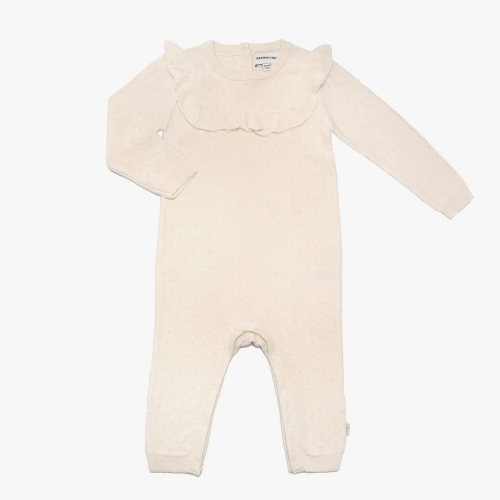 
                      
                        Ava Romper in Eggnog
                      
                    