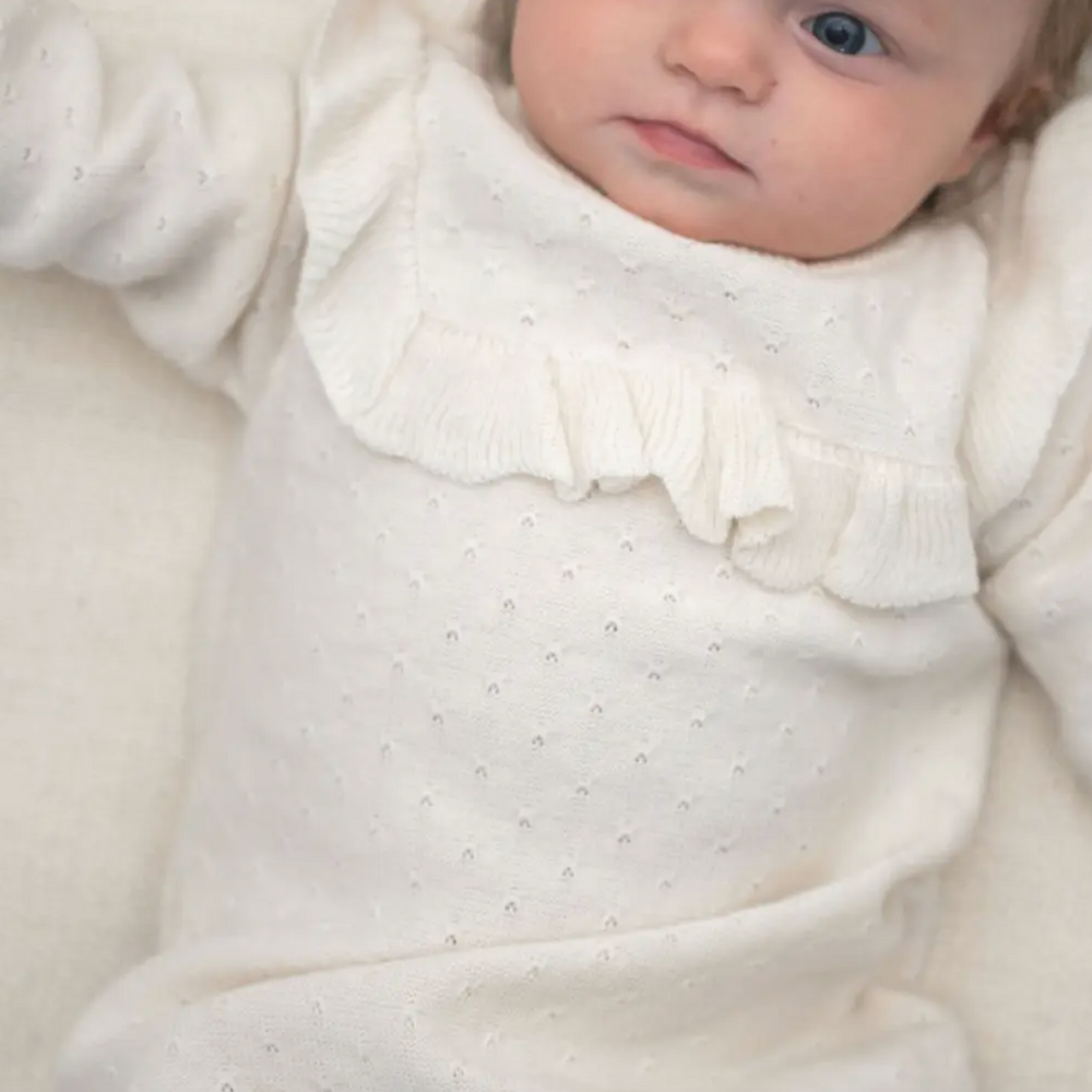 
                      
                        Ava Romper in Eggnog
                      
                    