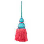 Pink & Light Blue Tassel, Trellis Home Tassels & Trims Collection with Pyar&Co.