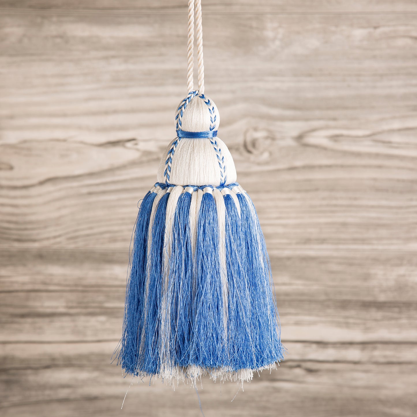 French Blue & White Tassel, Trellis Home Tassels & Trims Collection with Pyar&Co.