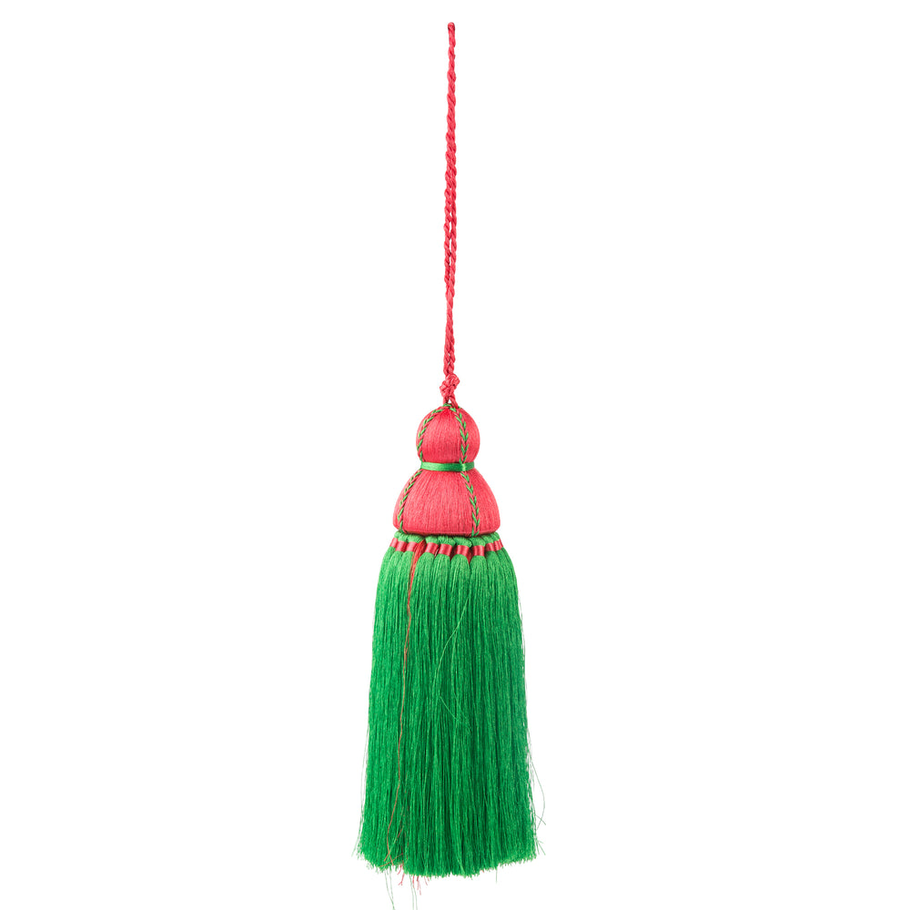 Large Pink & Green Tassel, Trellis Home Tassels & Trims Collection with Pyar&Co.