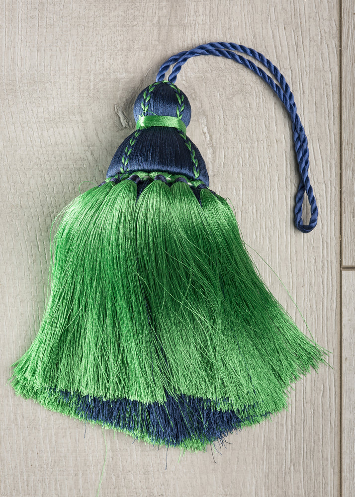 Navy & Green Tassel, Trellis Home Tassels & Trims Collection with Pyar&Co.