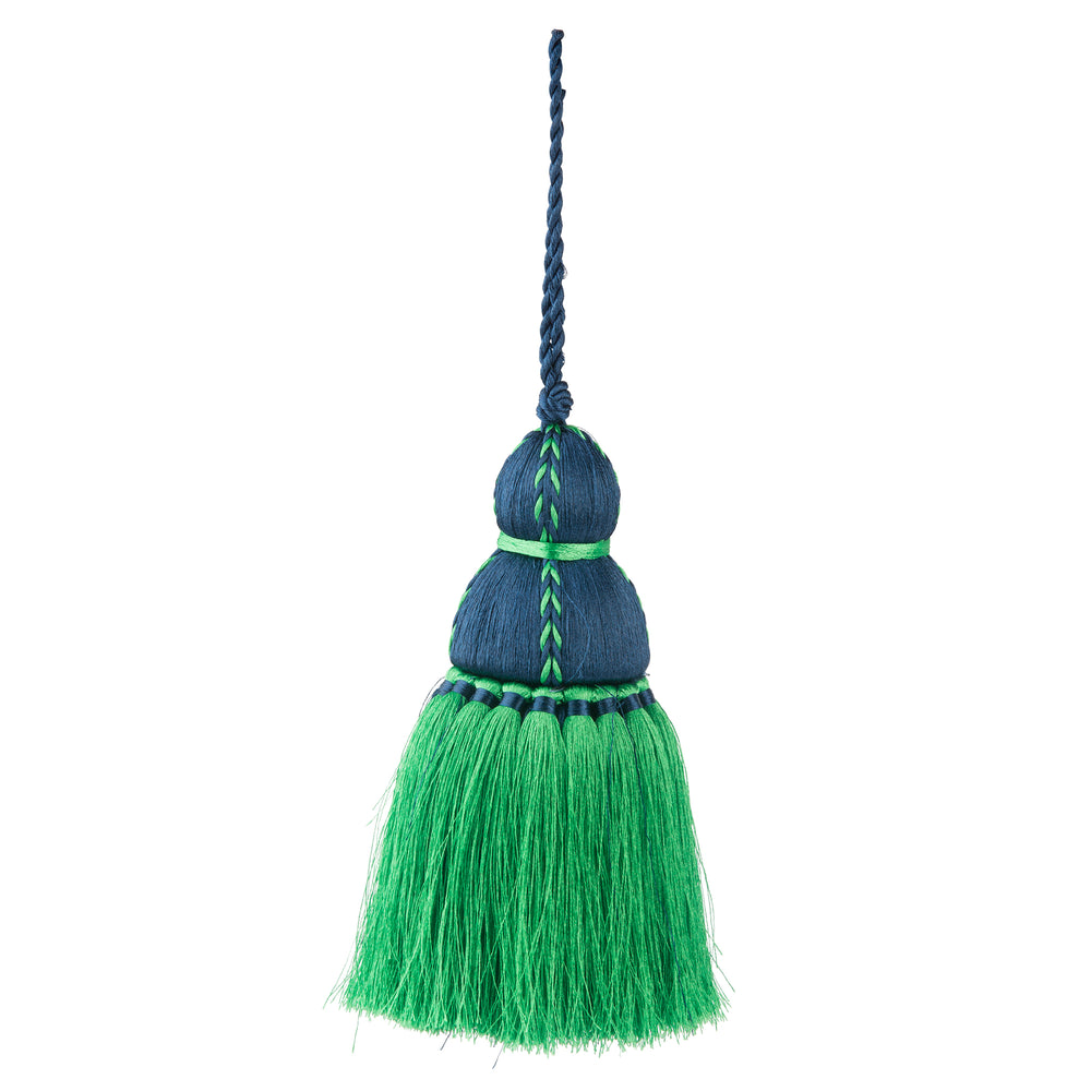 
                      
                        Navy & Green Tassel, Trellis Home Tassels & Trims Collection with Pyar&Co.
                      
                    